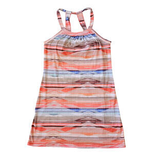 prAna XL Women’s Strappy Athletic Summer Dress Built-In Bra Casual Travel Beach